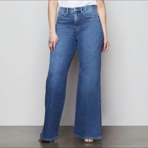 “Good American” Good Waist Palazzo Jeans